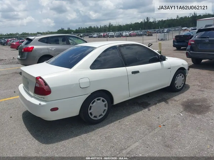 2002 Mitsubishi Mirage De VIN: JA3AY11A62U062121 Lot: 45273374
