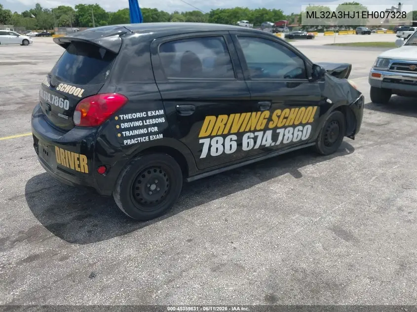 2014 Mitsubishi Mirage De VIN: ML32A3HJ1EH007328 Lot: 45359831