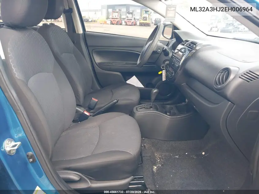 2014 Mitsubishi Mirage De VIN: ML32A3HJ2EH006964 Lot: 45661733