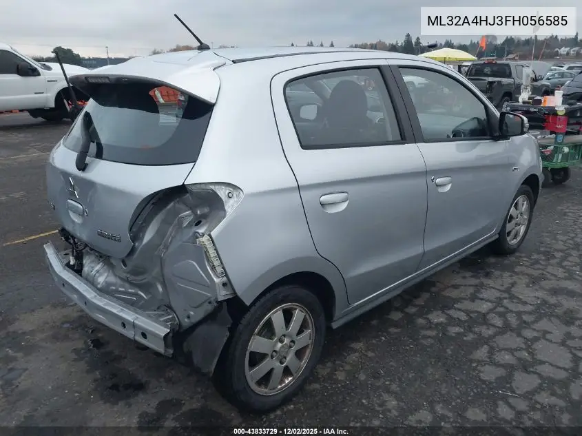 ML32A4HJ3FH056585 2015 Mitsubishi Mirage Es