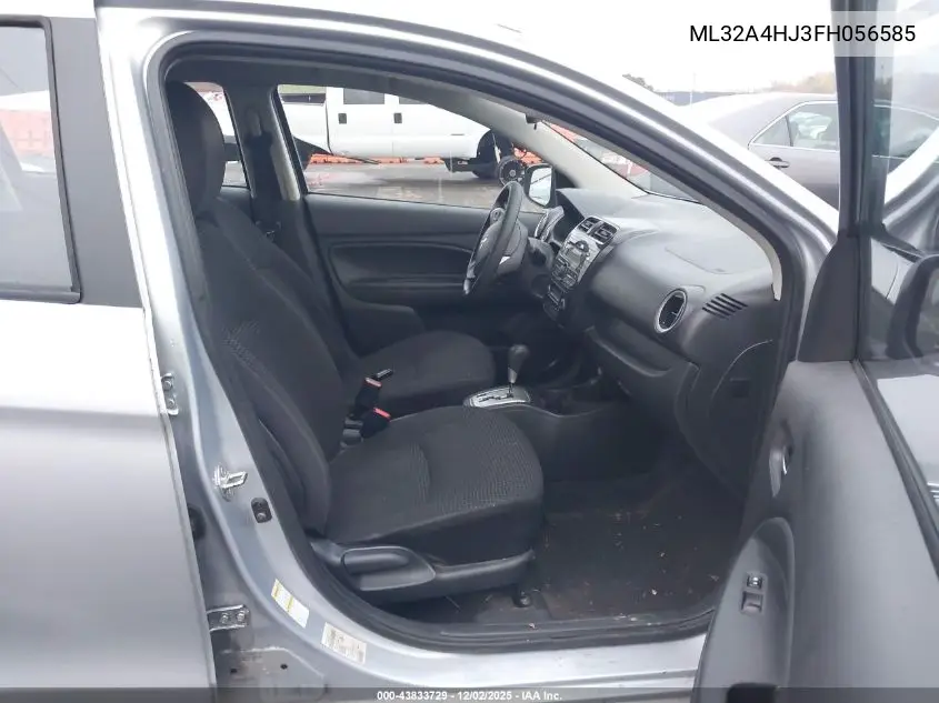ML32A4HJ3FH056585 2015 Mitsubishi Mirage Es