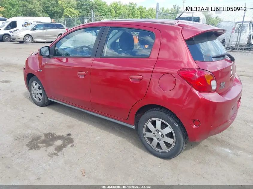 2015 Mitsubishi Mirage Es VIN: ML32A4HJ6FH050912 Lot: 45433804