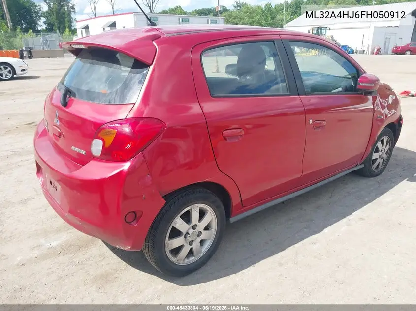 2015 Mitsubishi Mirage Es VIN: ML32A4HJ6FH050912 Lot: 45433804