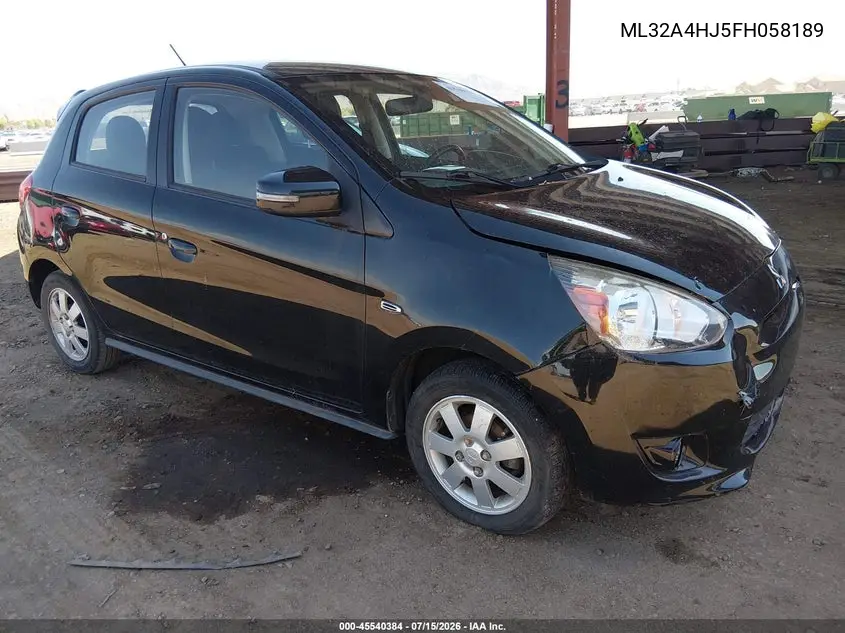 2015 Mitsubishi Mirage Es VIN: ML32A4HJ5FH058189 Lot: 45540384