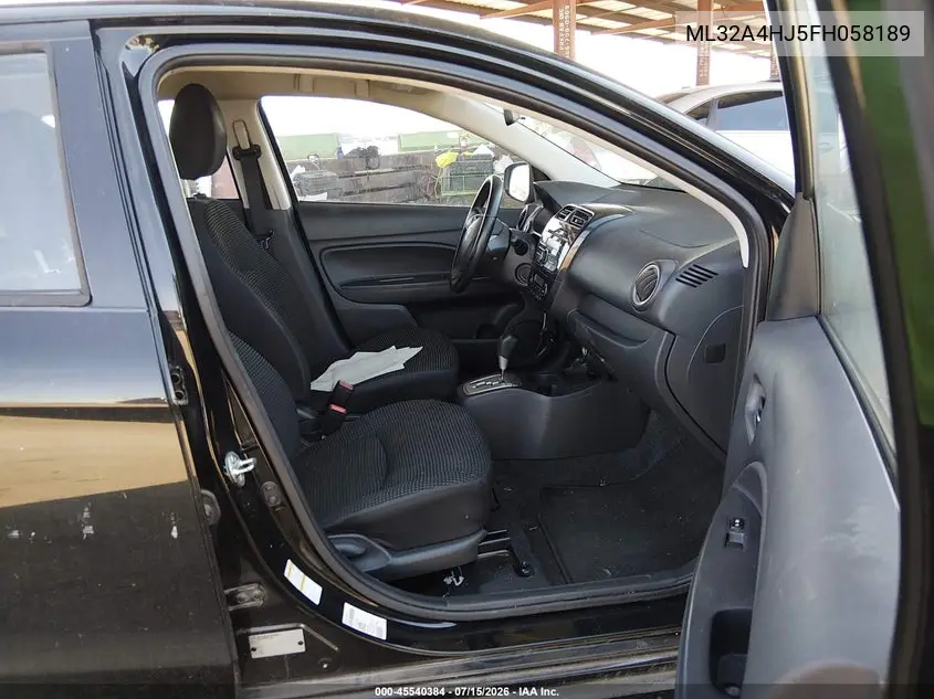 2015 Mitsubishi Mirage Es VIN: ML32A4HJ5FH058189 Lot: 45540384