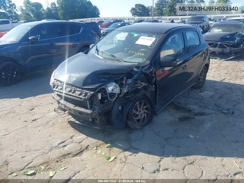 2015 Mitsubishi Mirage De VIN: ML32A3HJ9FH033340 Lot: 45573243