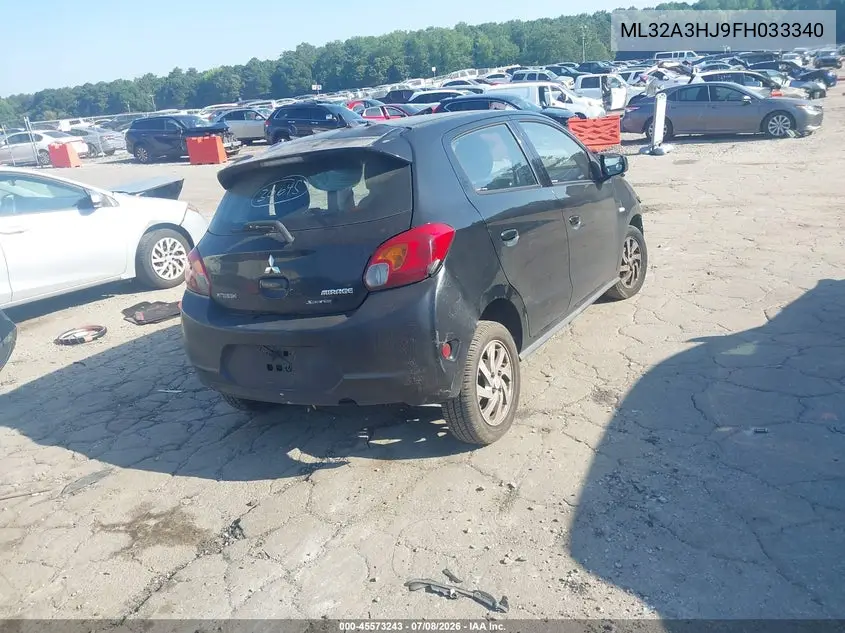 2015 Mitsubishi Mirage De VIN: ML32A3HJ9FH033340 Lot: 45573243