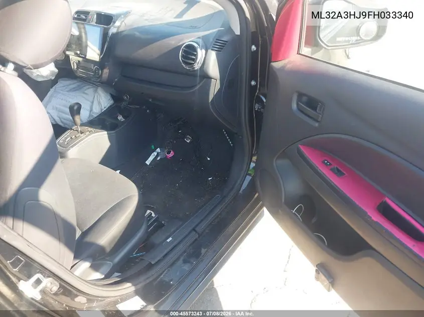 2015 Mitsubishi Mirage De VIN: ML32A3HJ9FH033340 Lot: 45573243