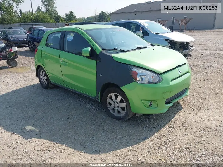 2015 Mitsubishi Mirage Es VIN: ML32A4HJ2FH008253 Lot: 45674743