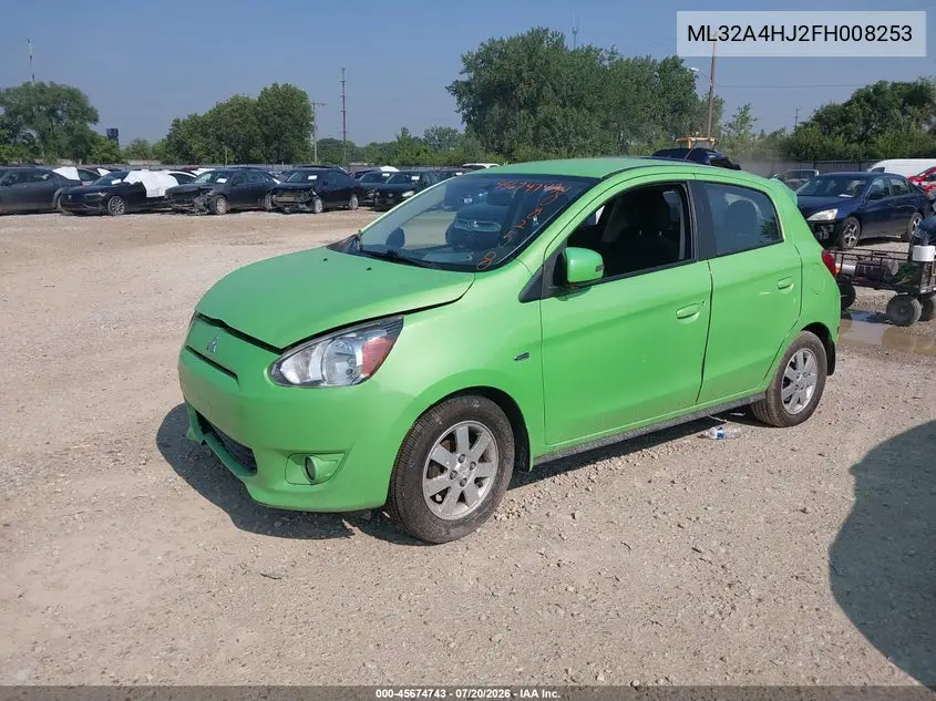 2015 Mitsubishi Mirage Es VIN: ML32A4HJ2FH008253 Lot: 45674743