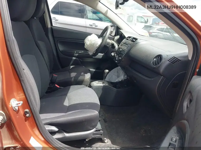 2017 Mitsubishi Mirage Es VIN: ML32A3HJ9HH008389 Lot: 45354729