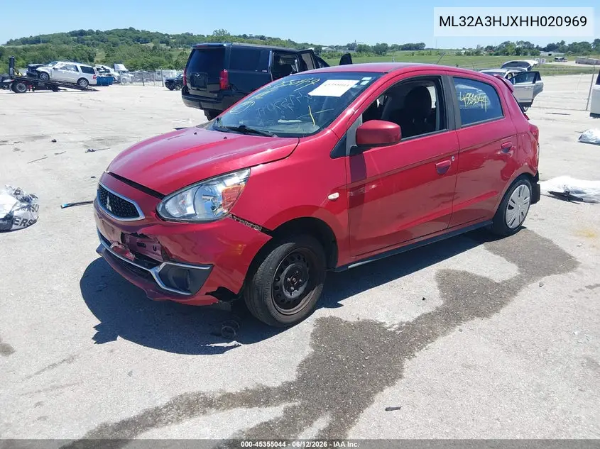 2017 Mitsubishi Mirage Es VIN: ML32A3HJXHH020969 Lot: 45355044