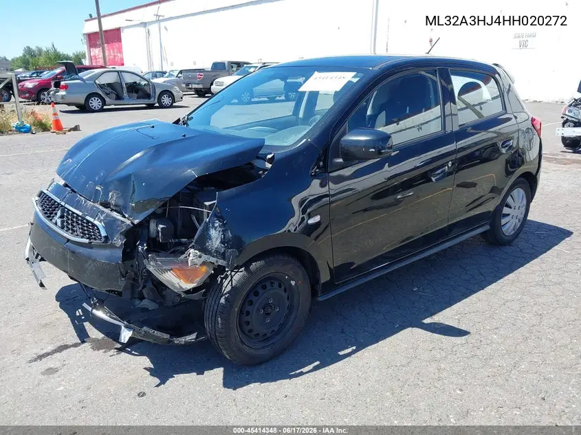 2017 Mitsubishi Mirage Es VIN: ML32A3HJ4HH020272 Lot: 45414348