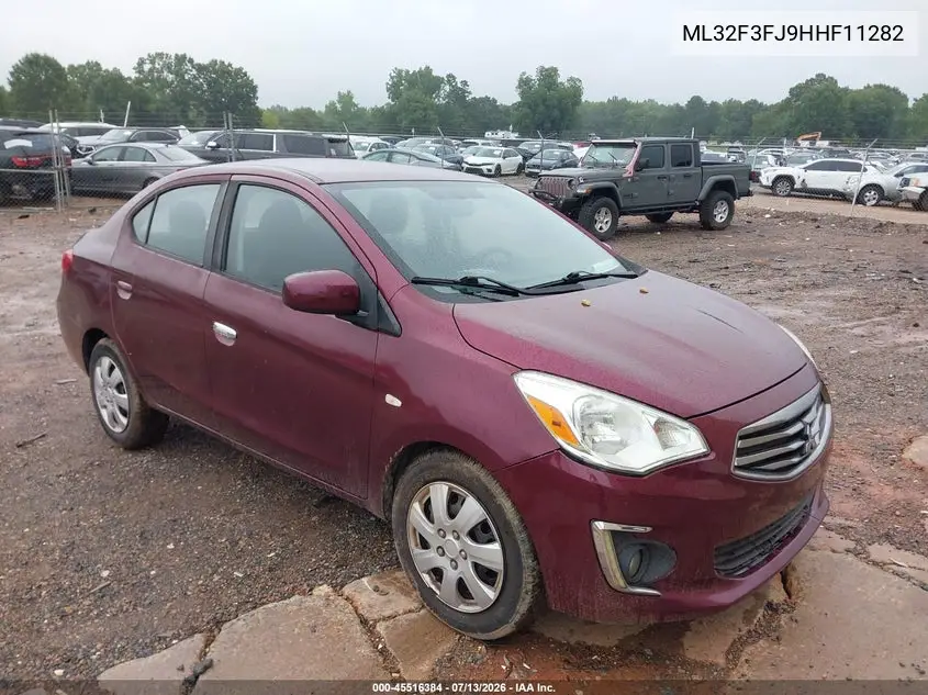 2017 Mitsubishi Mirage G4 Es VIN: ML32F3FJ9HHF11282 Lot: 45516384