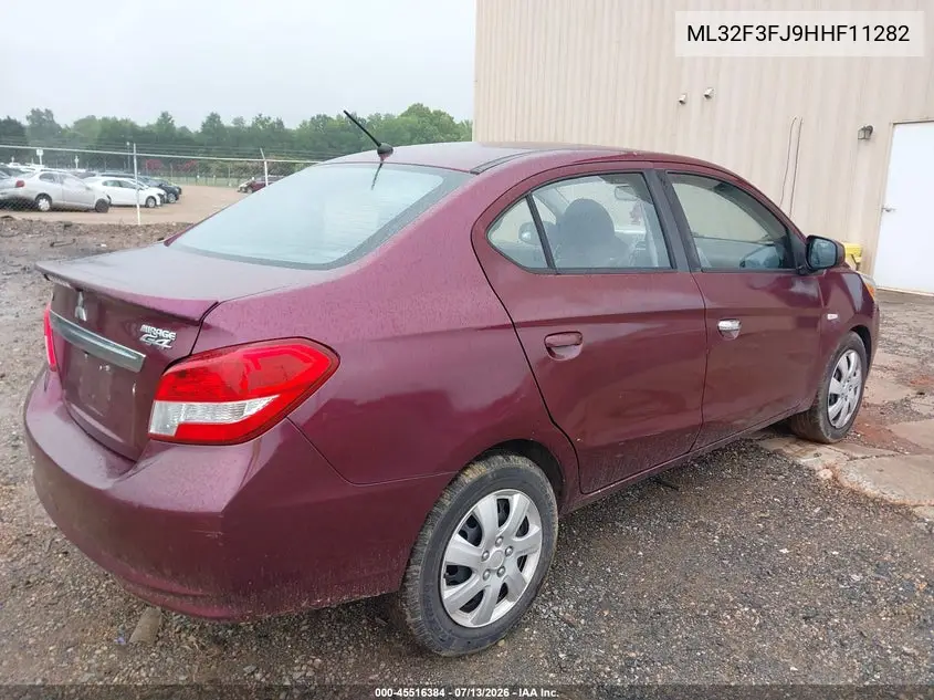 2017 Mitsubishi Mirage G4 Es VIN: ML32F3FJ9HHF11282 Lot: 45516384
