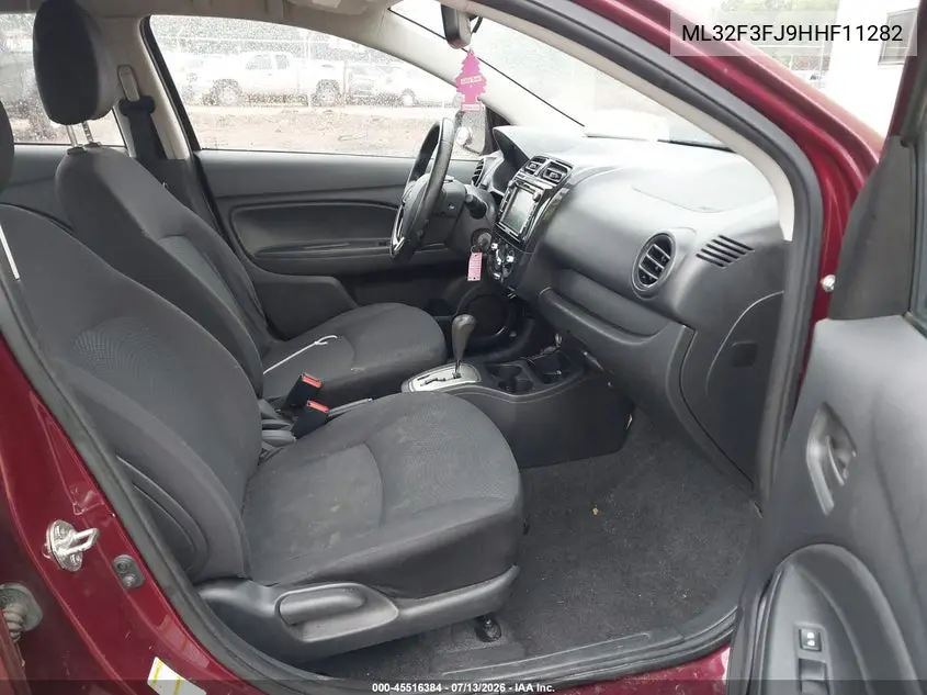 2017 Mitsubishi Mirage G4 Es VIN: ML32F3FJ9HHF11282 Lot: 45516384
