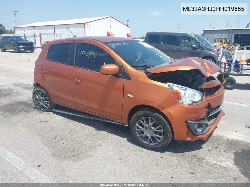 2017 Mitsubishi Mirage Es VIN: ML32A3HJ0HH019555 Lot: 45526989