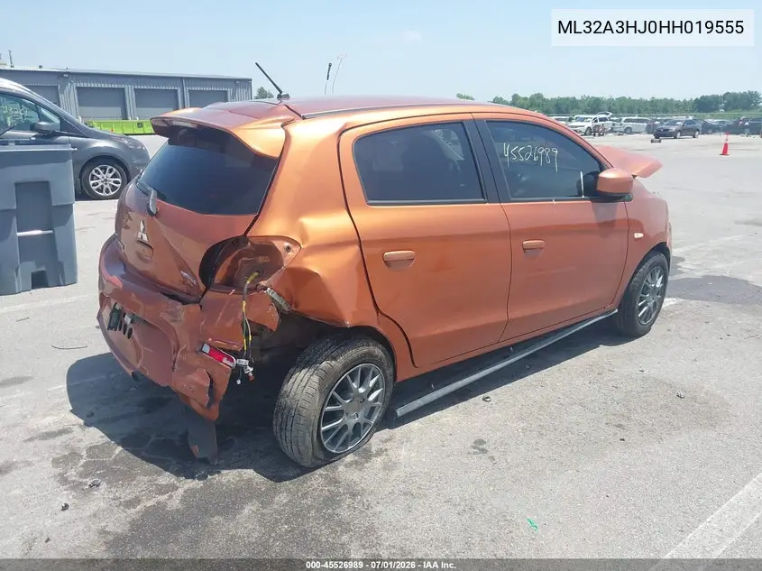 2017 Mitsubishi Mirage Es VIN: ML32A3HJ0HH019555 Lot: 45526989