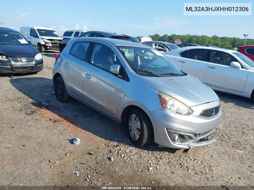 2017 Mitsubishi Mirage Es VIN: ML32A3HJXHH012306 Lot: 45542335