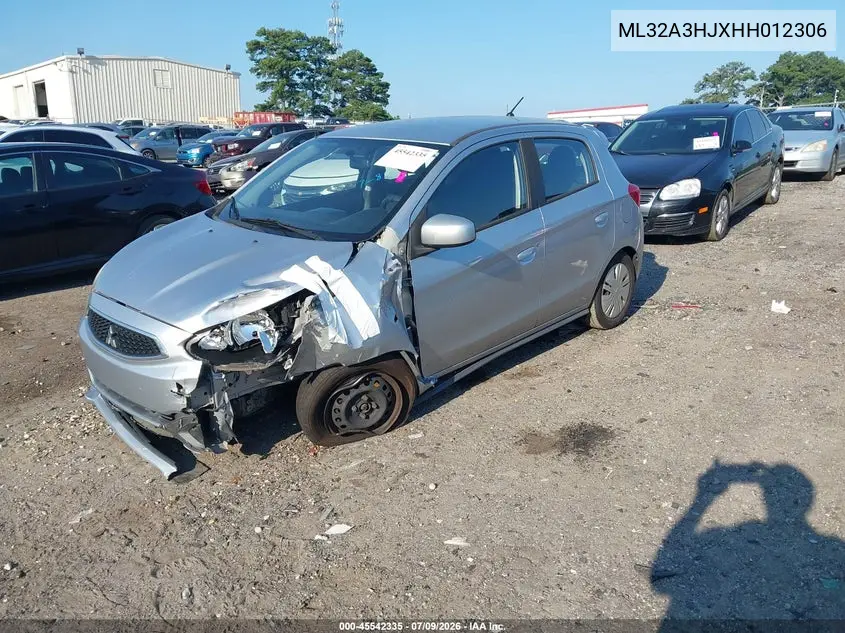 2017 Mitsubishi Mirage Es VIN: ML32A3HJXHH012306 Lot: 45542335