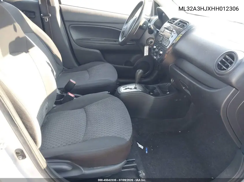 2017 Mitsubishi Mirage Es VIN: ML32A3HJXHH012306 Lot: 45542335