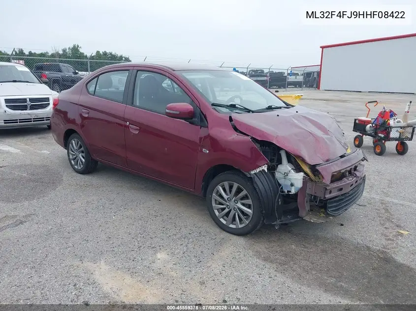 2017 Mitsubishi Mirage G4 Se VIN: ML32F4FJ9HHF08422 Lot: 45559378