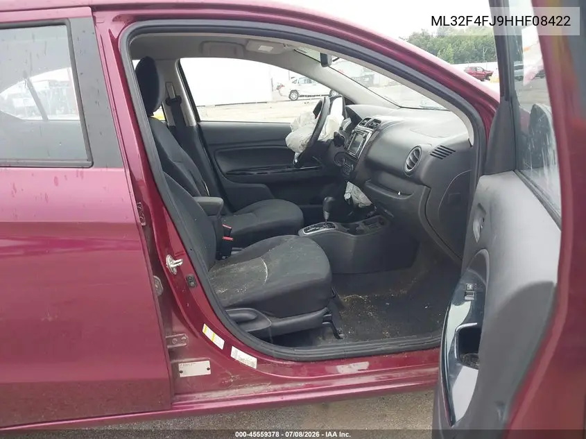 2017 Mitsubishi Mirage G4 Se VIN: ML32F4FJ9HHF08422 Lot: 45559378