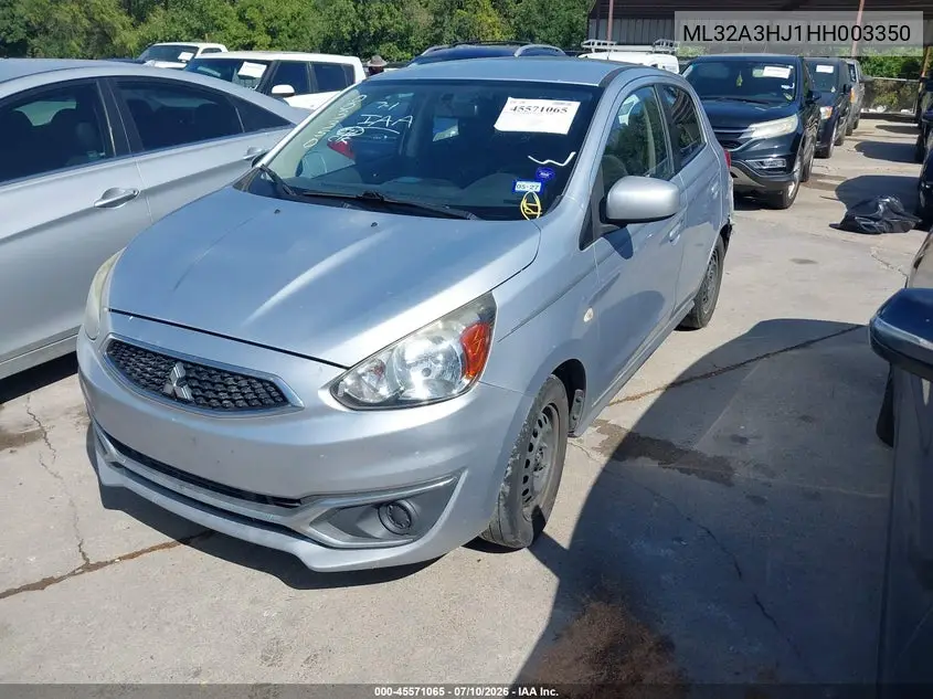 2017 Mitsubishi Mirage Es VIN: ML32A3HJ1HH003350 Lot: 45571065