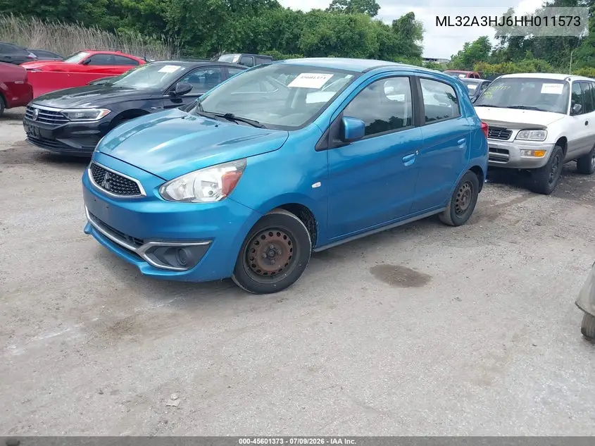 2017 Mitsubishi Mirage Es VIN: ML32A3HJ6HH011573 Lot: 45601373