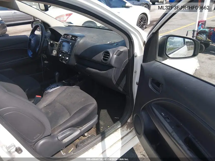 2017 Mitsubishi Mirage G4 Es VIN: ML32F3FJ9HHF09662 Lot: 45660736