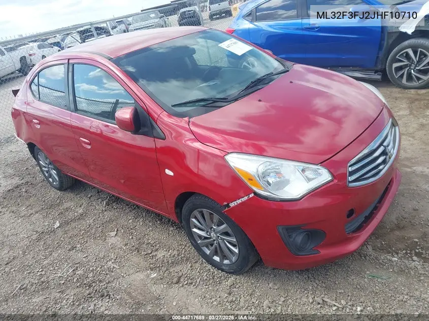 2018 Mitsubishi Mirage G4 Es VIN: ML32F3FJ2JHF10710 Lot: 44717689