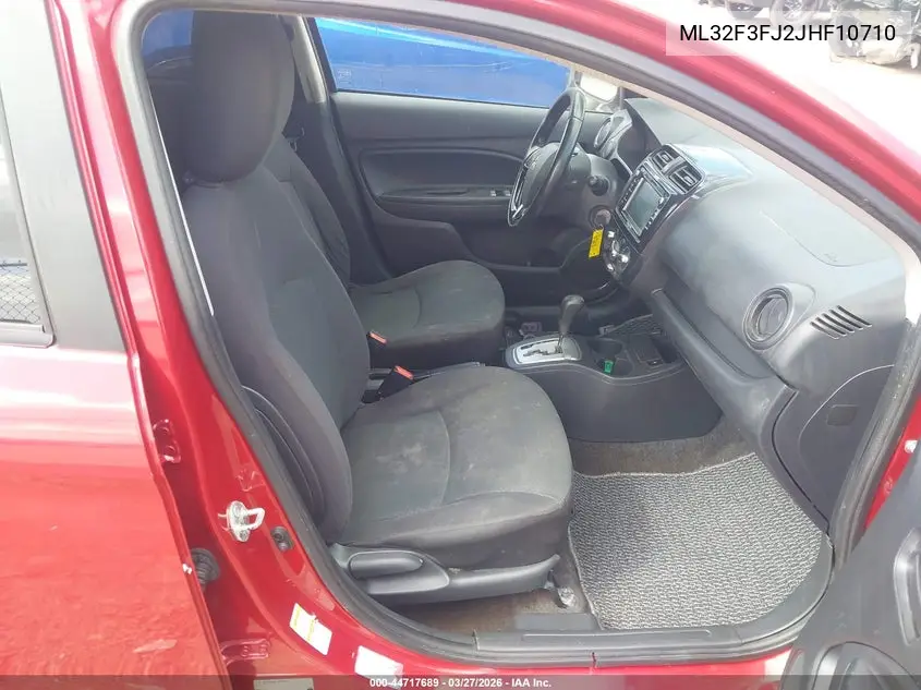 2018 Mitsubishi Mirage G4 Es VIN: ML32F3FJ2JHF10710 Lot: 44717689