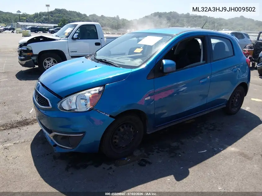 2018 Mitsubishi Mirage Es VIN: ML32A3HJ9JH009502 Lot: 45509865