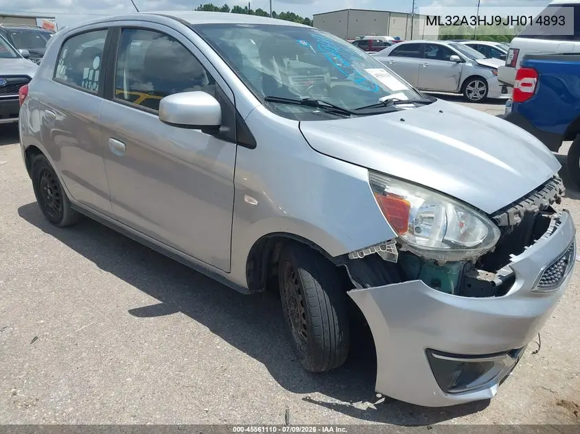 2018 Mitsubishi Mirage Es VIN: ML32A3HJ9JH014893 Lot: 45561110