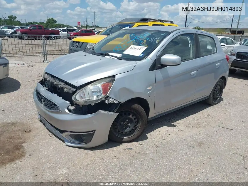 2018 Mitsubishi Mirage Es VIN: ML32A3HJ9JH014893 Lot: 45561110