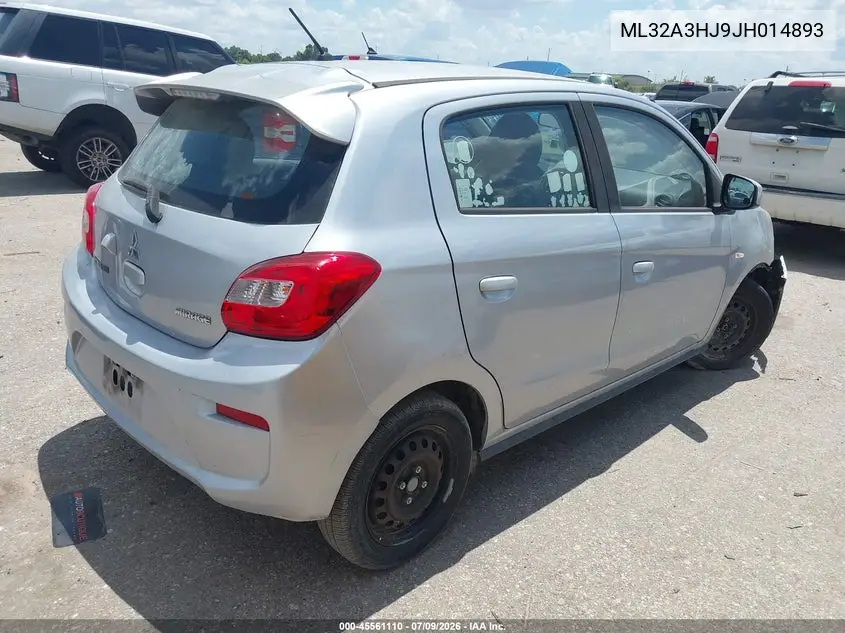 2018 Mitsubishi Mirage Es VIN: ML32A3HJ9JH014893 Lot: 45561110