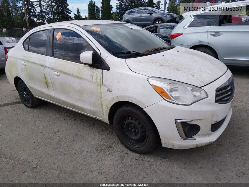 2018 Mitsubishi Mirage G4 Es VIN: ML32F3FJ3JHF05337 Lot: 45603059