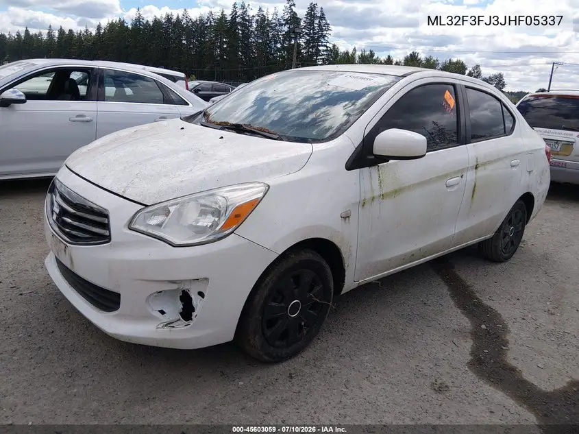 2018 Mitsubishi Mirage G4 Es VIN: ML32F3FJ3JHF05337 Lot: 45603059