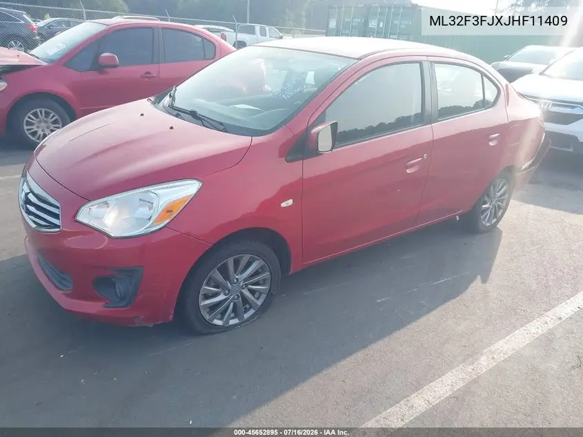 2018 Mitsubishi Mirage G4 Es VIN: ML32F3FJXJHF11409 Lot: 45652895