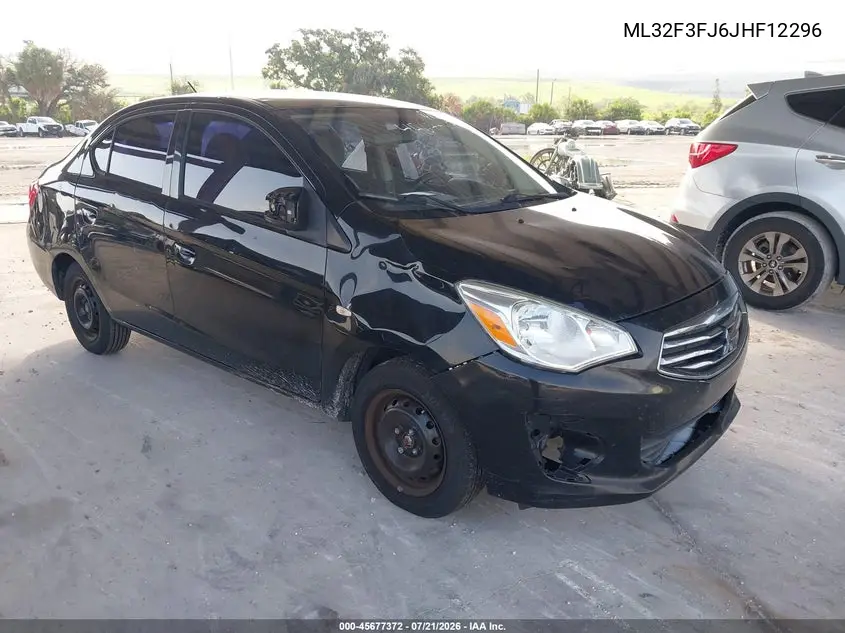 2018 Mitsubishi Mirage G4 Es VIN: ML32F3FJ6JHF12296 Lot: 45677372