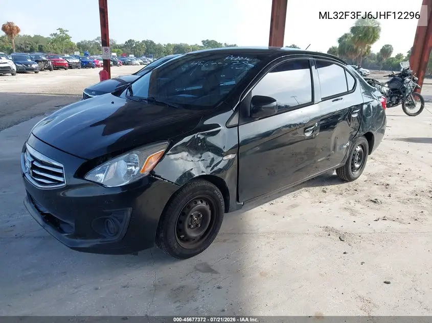 2018 Mitsubishi Mirage G4 Es VIN: ML32F3FJ6JHF12296 Lot: 45677372