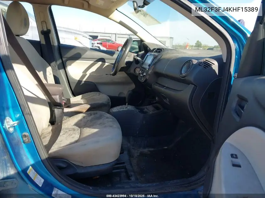 ML32F3FJ4KHF15389 2019 Mitsubishi Mirage G4 Es