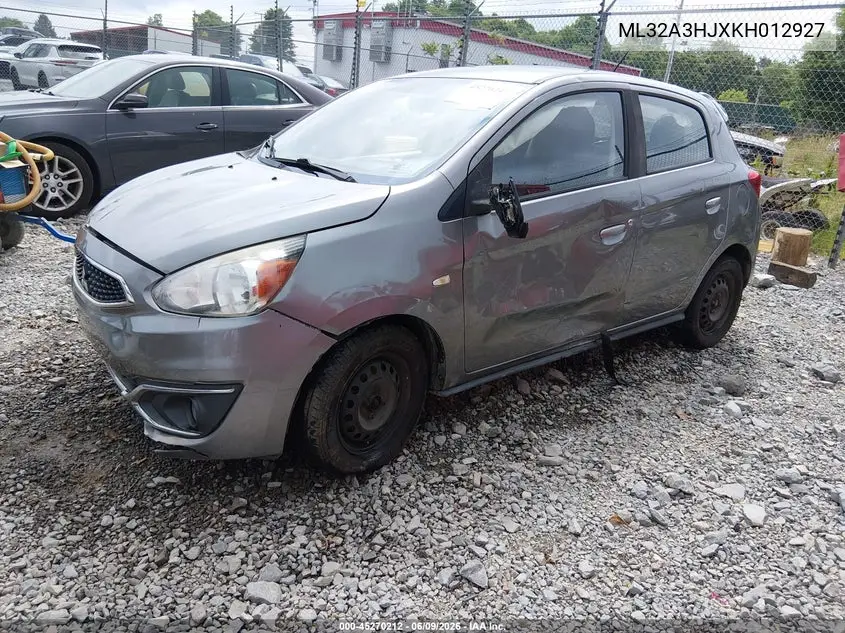 2019 Mitsubishi Mirage Es VIN: ML32A3HJXKH012927 Lot: 45270212