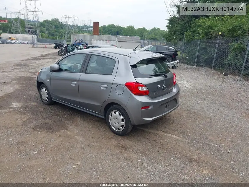 2019 Mitsubishi Mirage Es VIN: ML32A3HJXKH014774 Lot: 45483517
