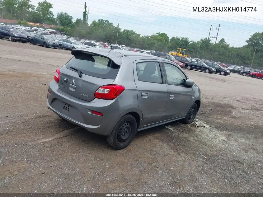 2019 Mitsubishi Mirage Es VIN: ML32A3HJXKH014774 Lot: 45483517