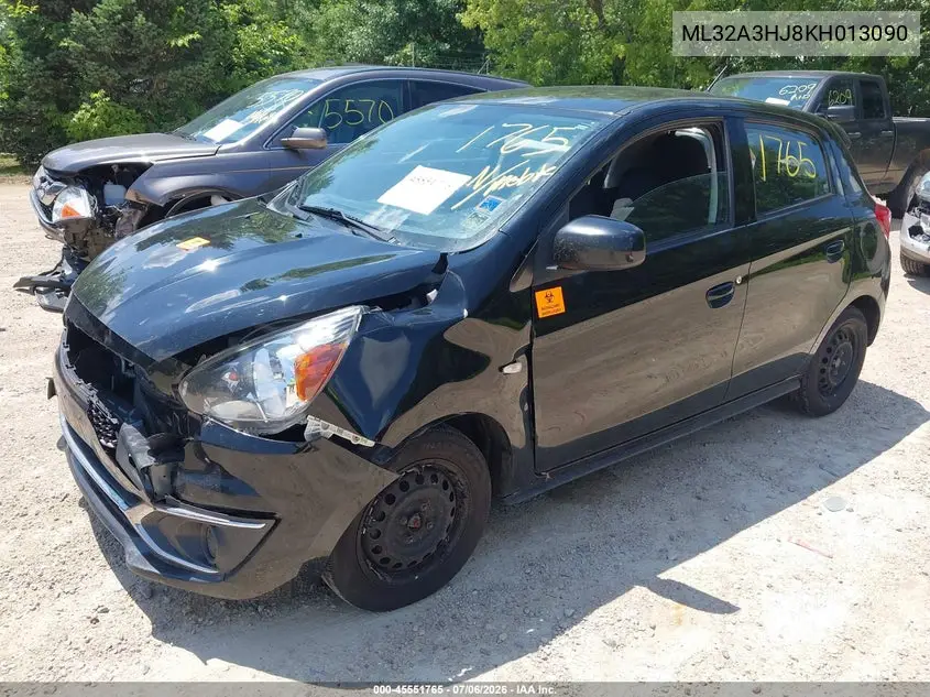 2019 Mitsubishi Mirage Es/Rf VIN: ML32A3HJ8KH013090 Lot: 45551765