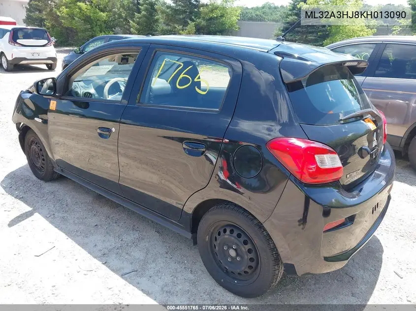 2019 Mitsubishi Mirage Es/Rf VIN: ML32A3HJ8KH013090 Lot: 45551765