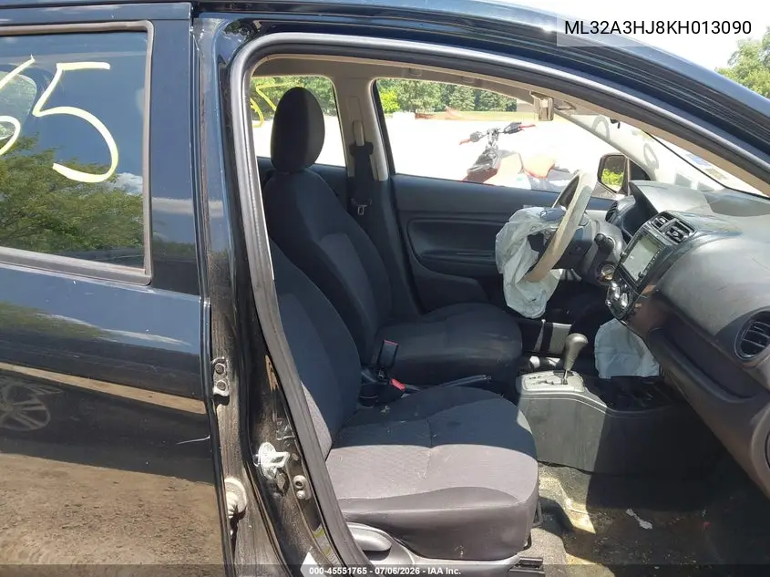 2019 Mitsubishi Mirage Es/Rf VIN: ML32A3HJ8KH013090 Lot: 45551765
