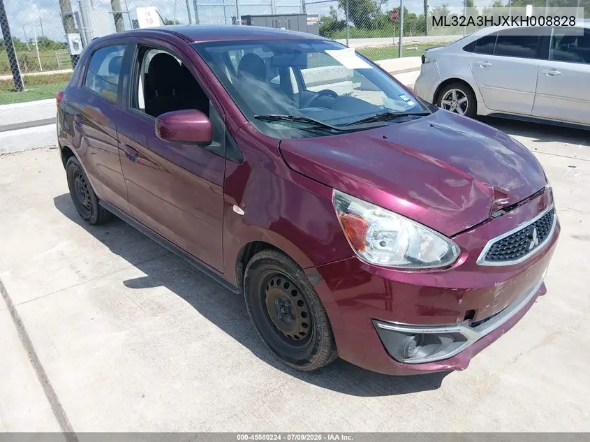2019 Mitsubishi Mirage Es VIN: ML32A3HJXKH008828 Lot: 45580224