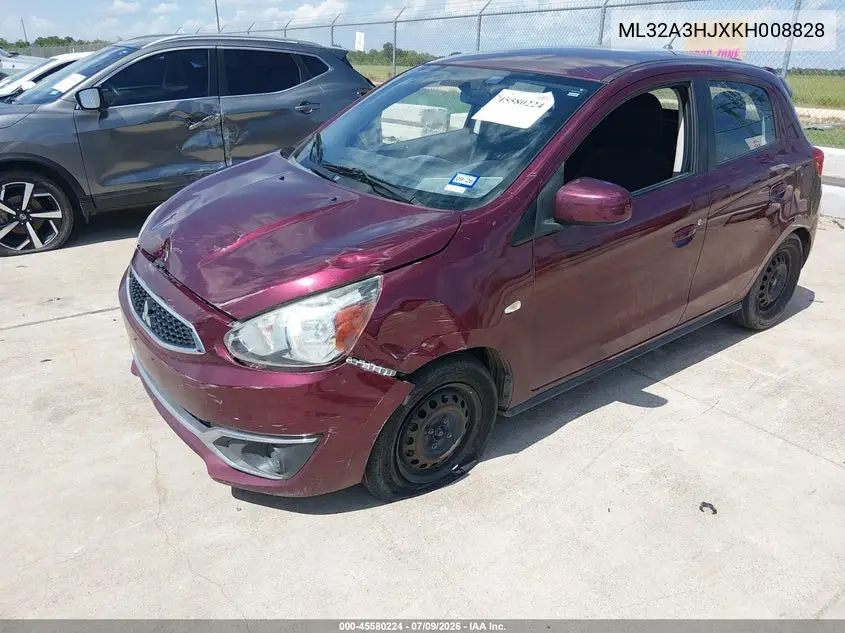 2019 Mitsubishi Mirage Es VIN: ML32A3HJXKH008828 Lot: 45580224
